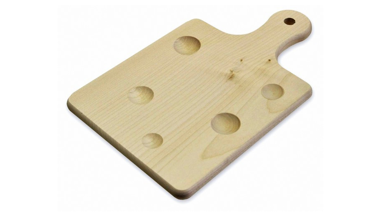 694914 Käse-Schneidbrett, Käselöcher
694914 Planche en découper, trous de fromage
