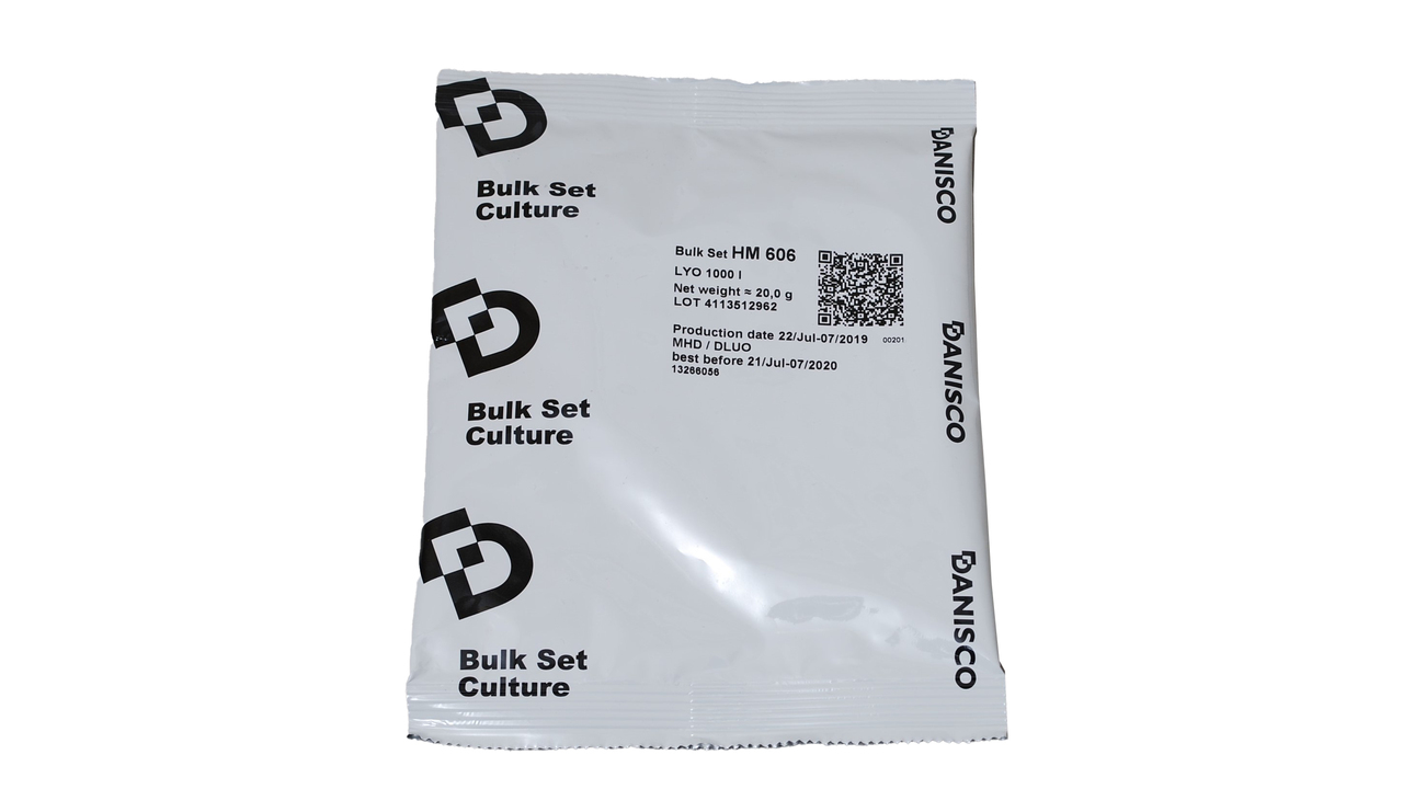 924022 Kulturen Bulk Set HM 606 LYO 1000 l
924022 Cultures  Bulk Set HM 606 LYO 1000 l