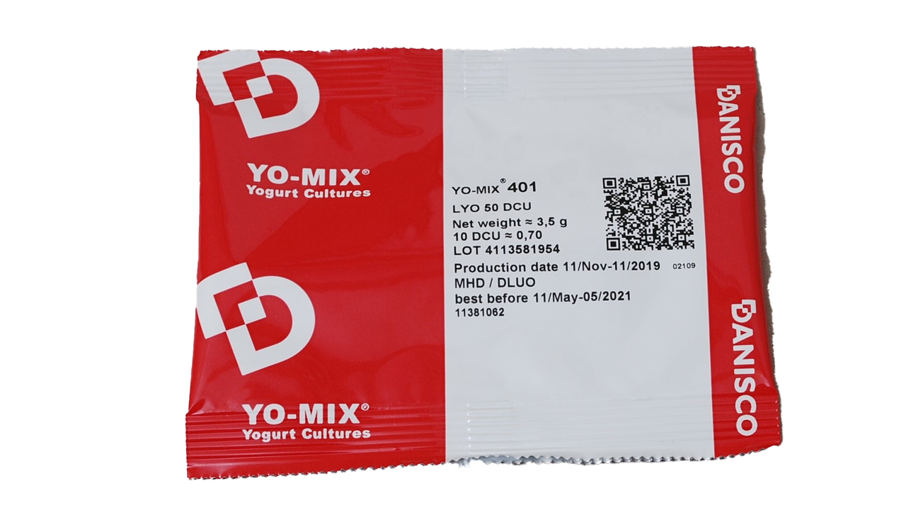 928155 Kulturen Yo-Mix  401 LYO 50 DCU
928155 Cultures Yo-Mix  401 LYO 50 DCU