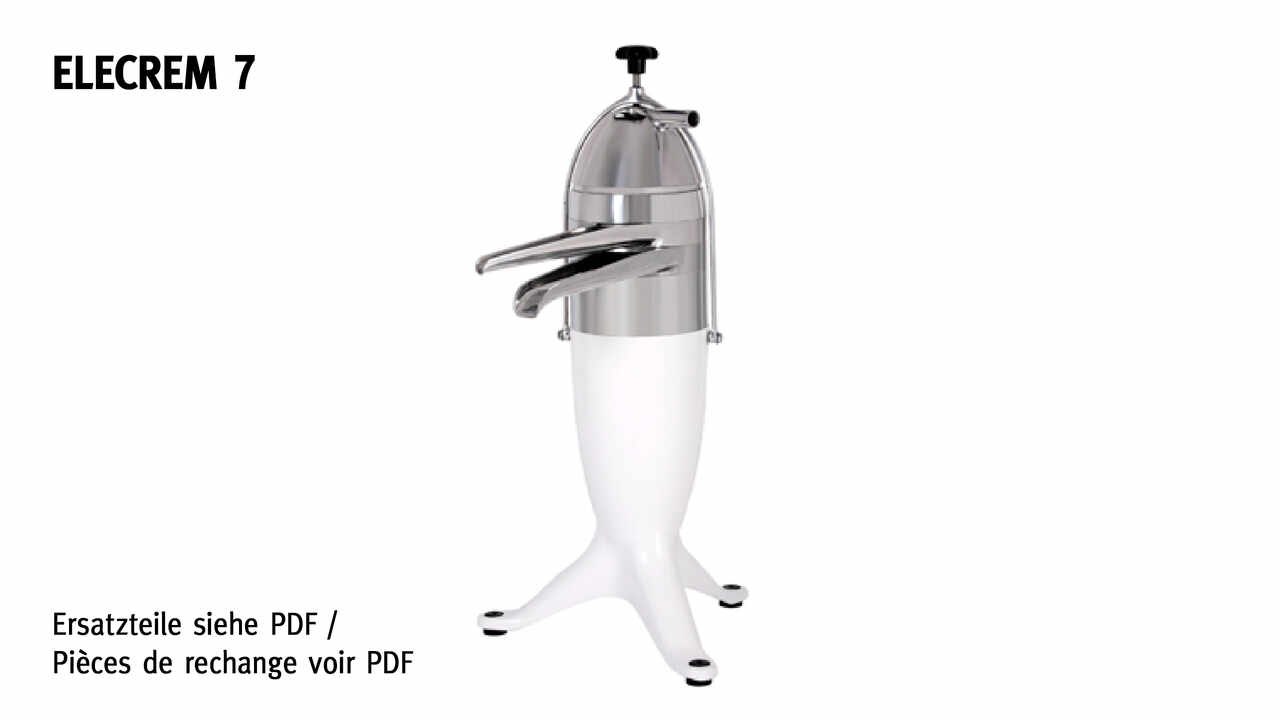 141007 Milch-Zentrifuge Elecrem 7, Ersatzteile 