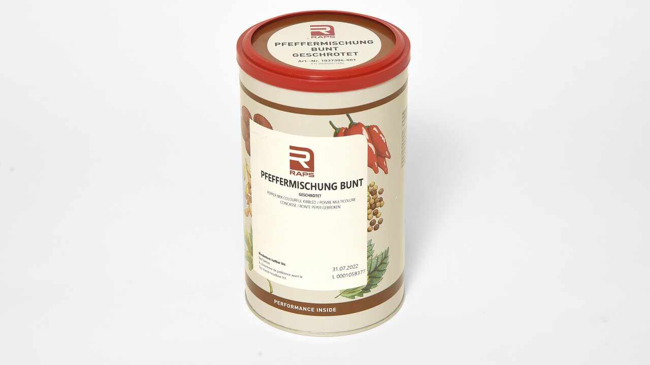 699029 Pfeffermischung bunt geschrotet, 550 g
699029 Mélange de poivre concassé de couleurs, 550 g