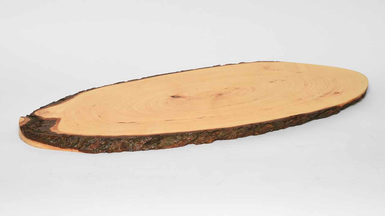 694000 rindenteller oval 60 cm 694000 Plat en bois avec écorce ovale