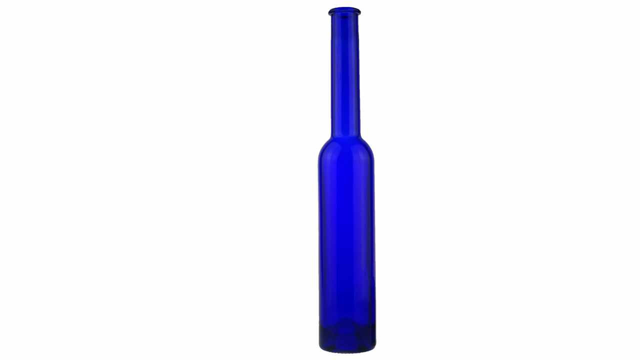 811007 Platinflasche royalblau, Cordonmündung, 200 ml