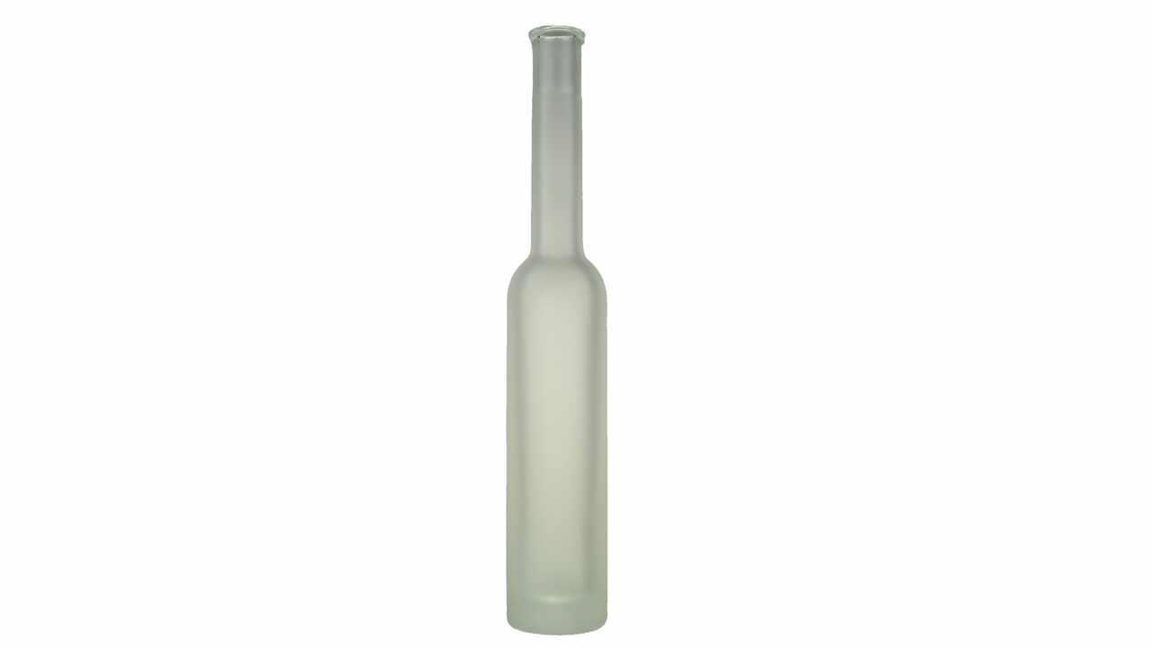 811008 Platinflasche weiss matt, Cordonmündung, 200 ml