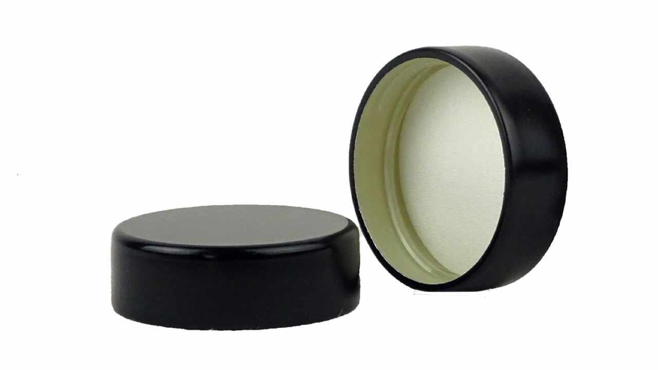 819043 Couvercle à vis alu GCMI, noir, Ø 28 mm