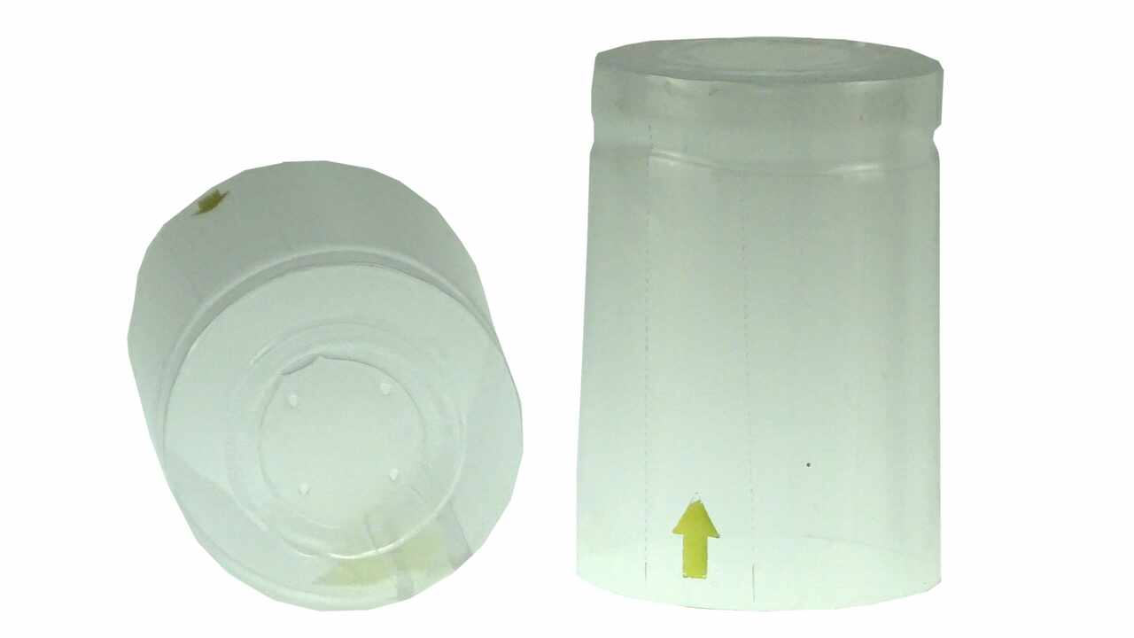 819125 Schrumpfkapseln transparent, Ø 36.5 mm, vertikal