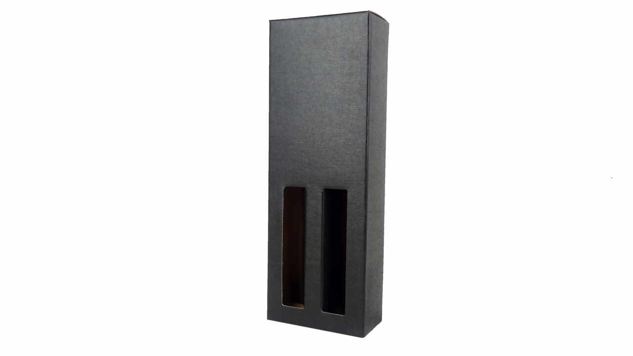 186549 Geschenkkarton Seta Nero, Platin 2x 350 ml