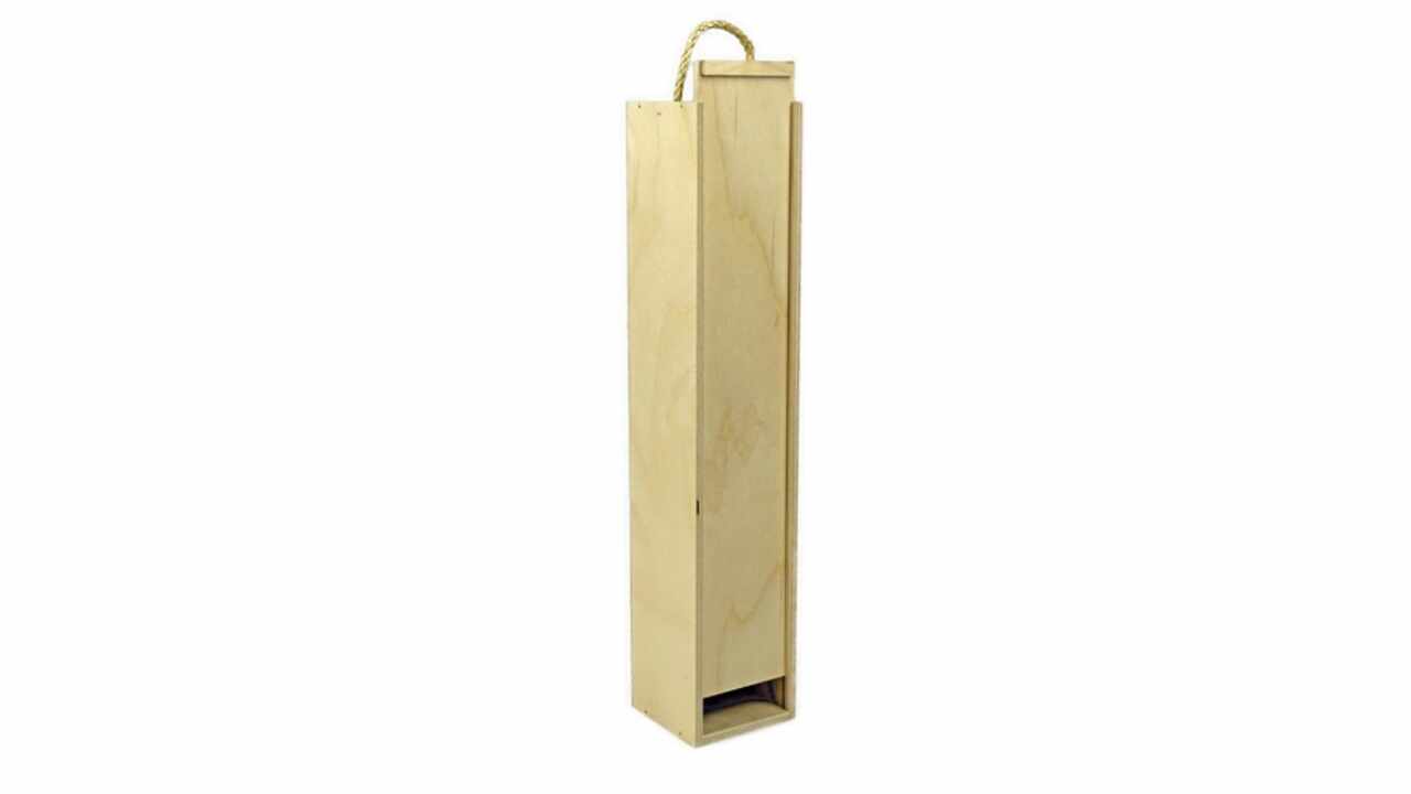 186557 Holzkassette mit Schubdeckel 