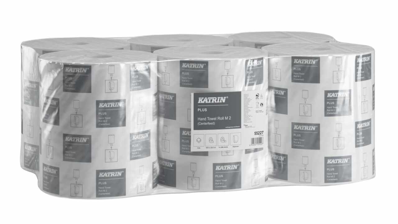 585813 Papierhandtuch-Rolle Katrin gross, 180 m, Breite 20.5 cm, Pack à 6 Rollen