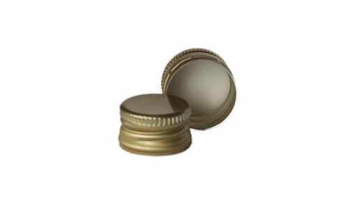819011 Alu-Schraubdeckel PP Gold, Ø 18 mm