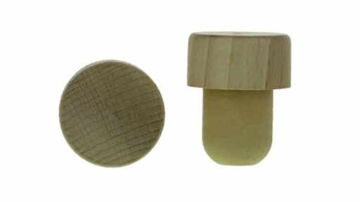 814100 Holzgriff mit Kunststoff-Stöpsel Ø 19.5 mm