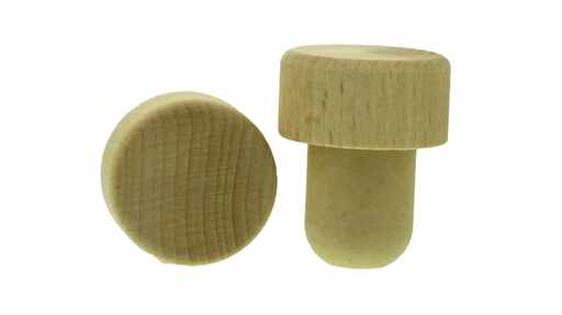814101 Manche en bois avec bouchon en plastique Ø 18.5 mm