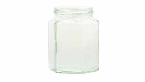189213 Glas 6-eckig 288 ml, Ø 63 mm