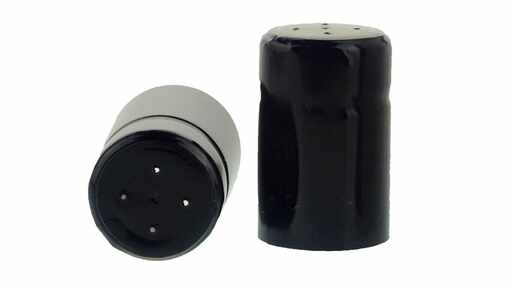 819103 Schrumpfkapseln schwarz ohne Abriss, Ø 26 mm
