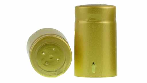 819124 Capsules thermo rétractables or, Ø 34 mm, vertical