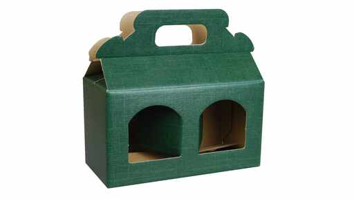 186532 Emballage carton set de 2, vert